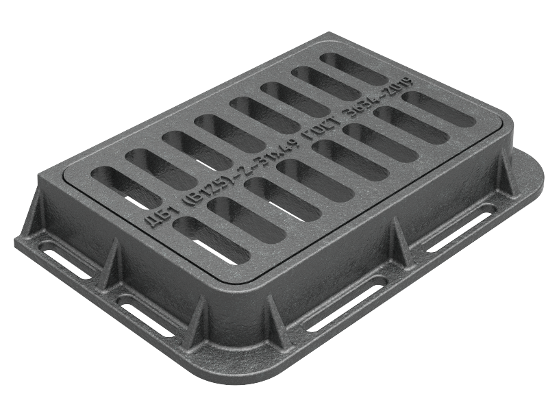 Дождеприемник прямоугольный (ДБ1) B125 634х414х95мм (12.5т) БКМЗ