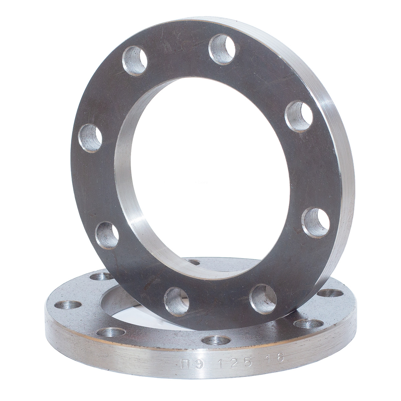 Фланец стальной расточенный под ПЭ втулку Дн 125 Ру 16 (L)  Техкомплект (b=19мм)